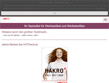 Tablet Screenshot of hottrend.at